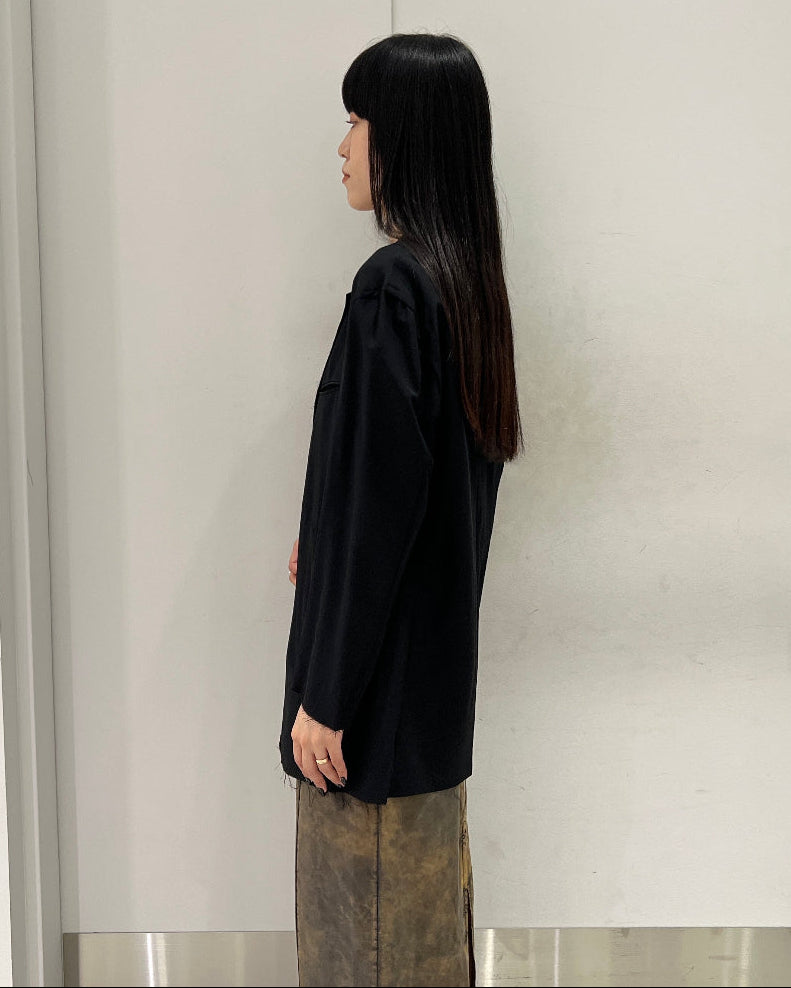 WOOL RAYON TROPICAL BROKEN JACKET