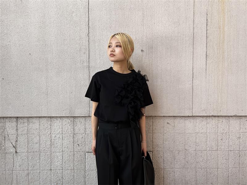 チュールフリルTシャツ【25AW】