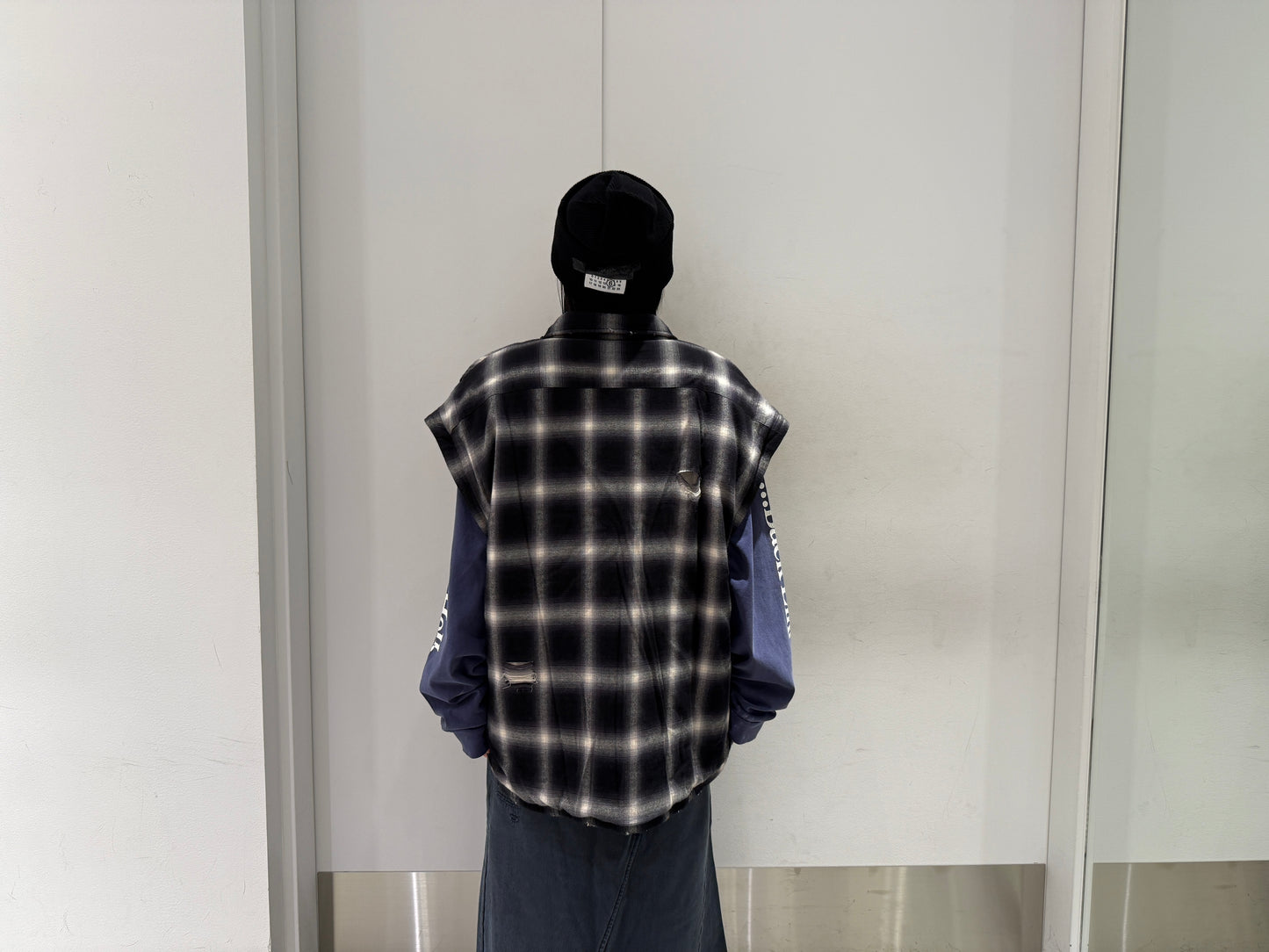 チェック柄中綿ジャケット【25AW】