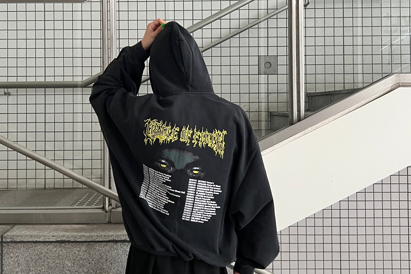PANDAEMONAEON OVERSIZED ZIP-UP HOODIE【25AW】