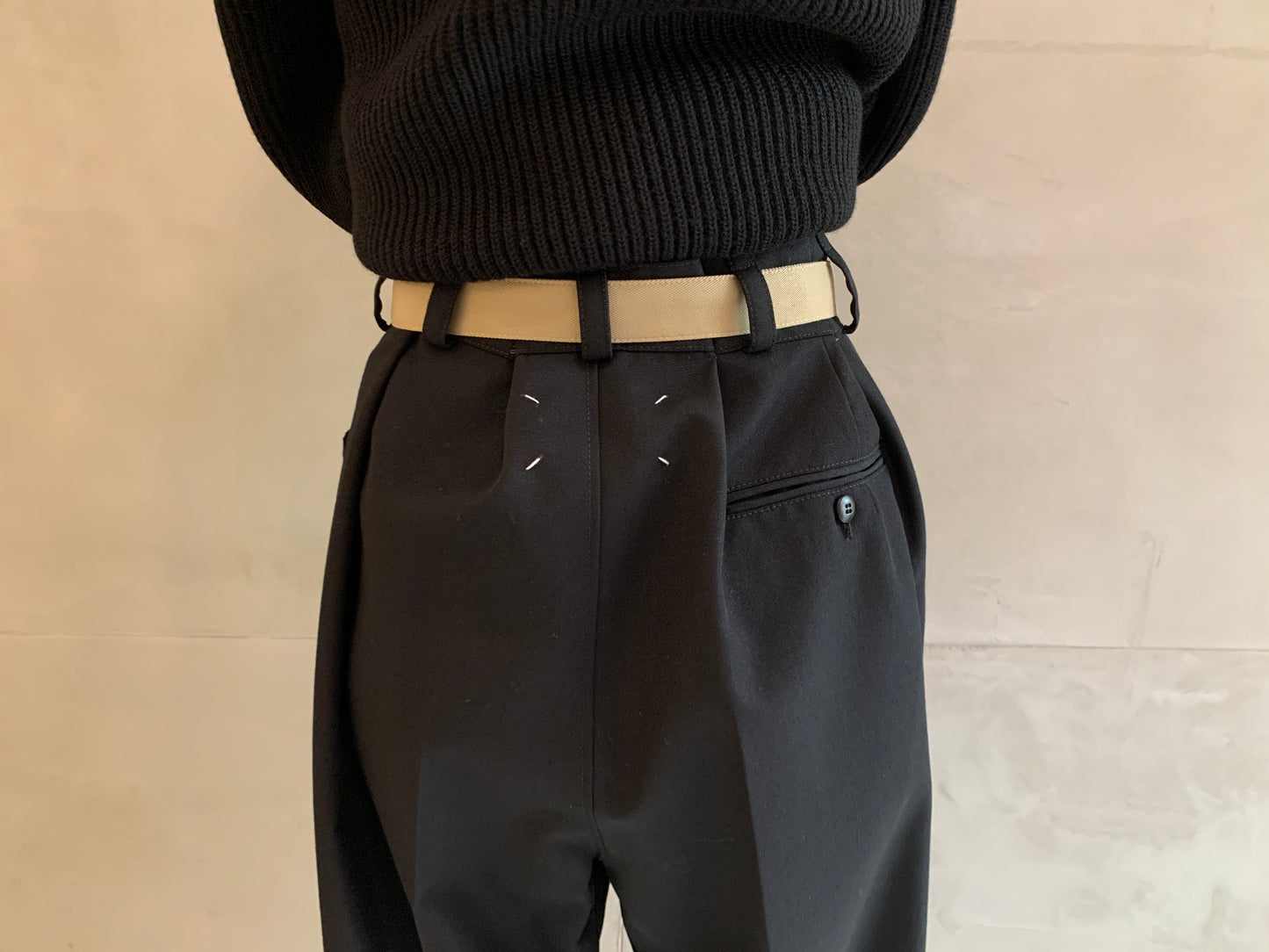 ベルト付ウールパンツ【25AW】