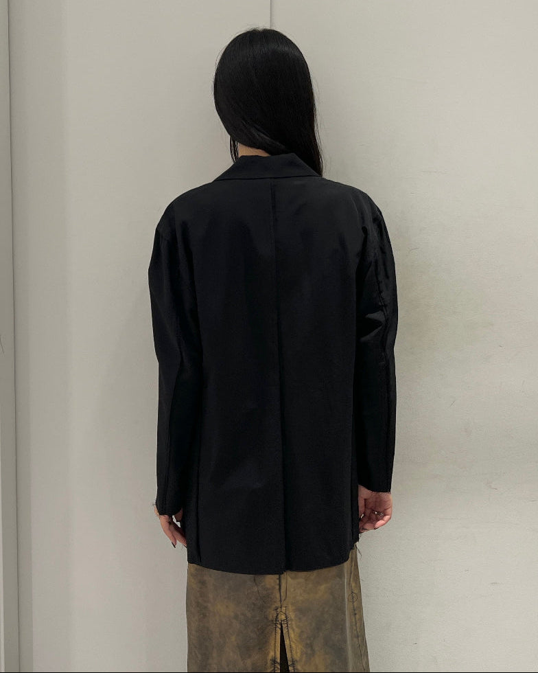 WOOL RAYON TROPICAL BROKEN JACKET