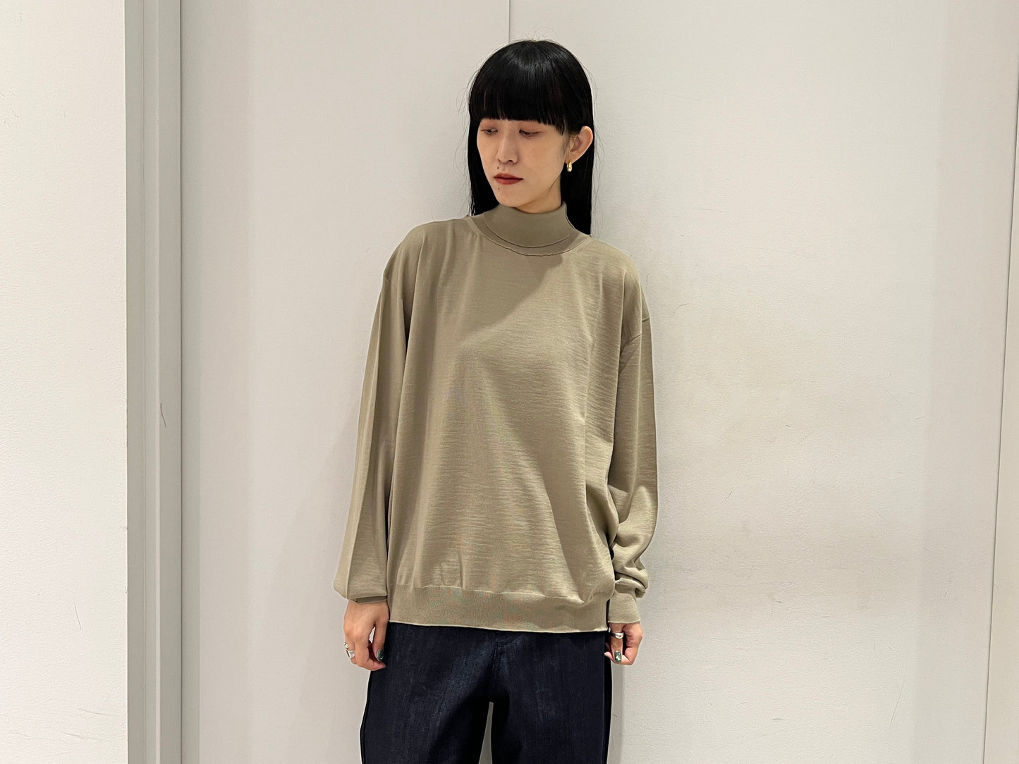 high neck pullover long sleeves knit【25AW】