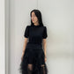 COTTON JERSEY PUFF SLEEVE T-SHIRT【25AW】