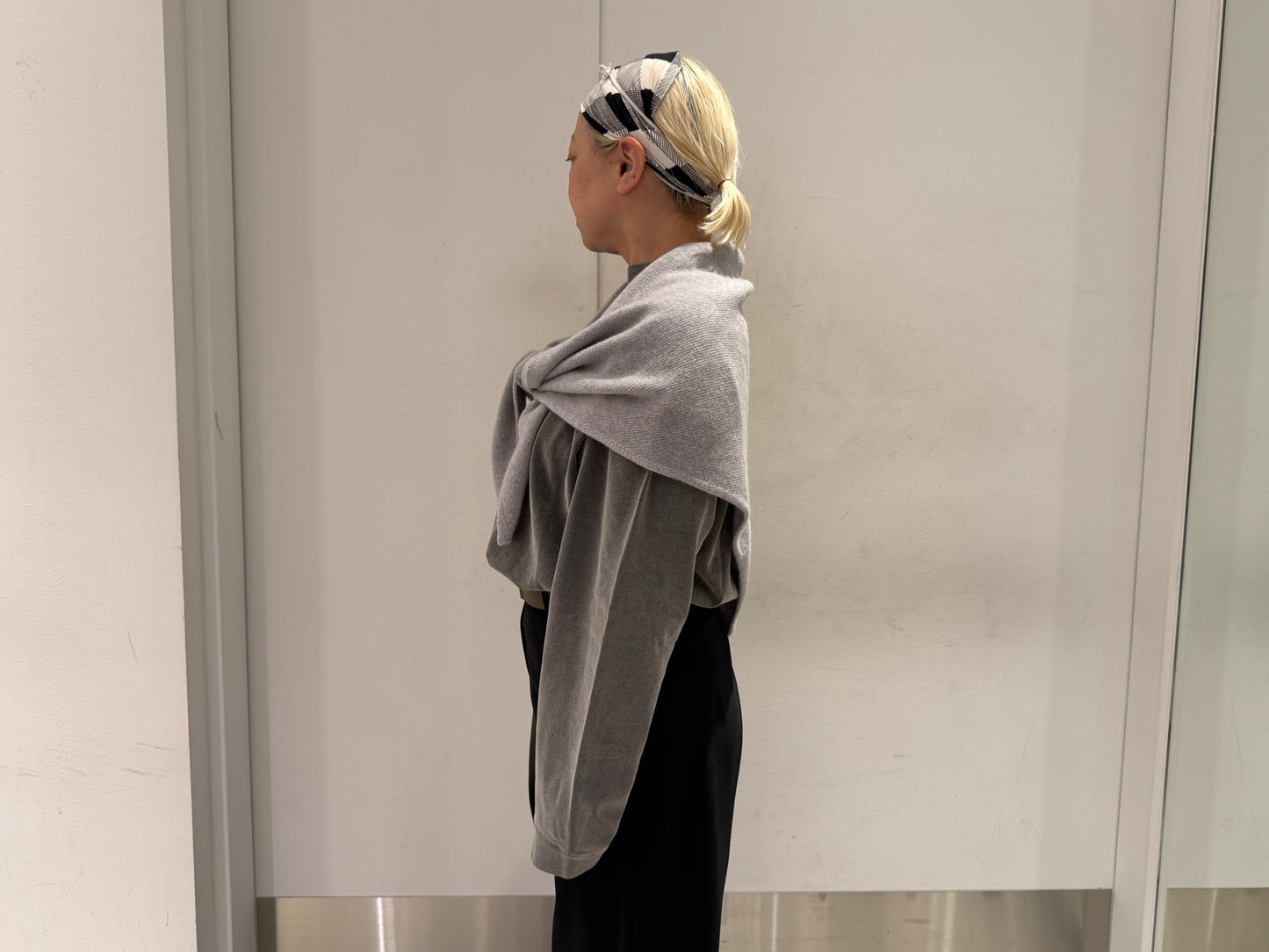 triangular scarf knit【25AW】