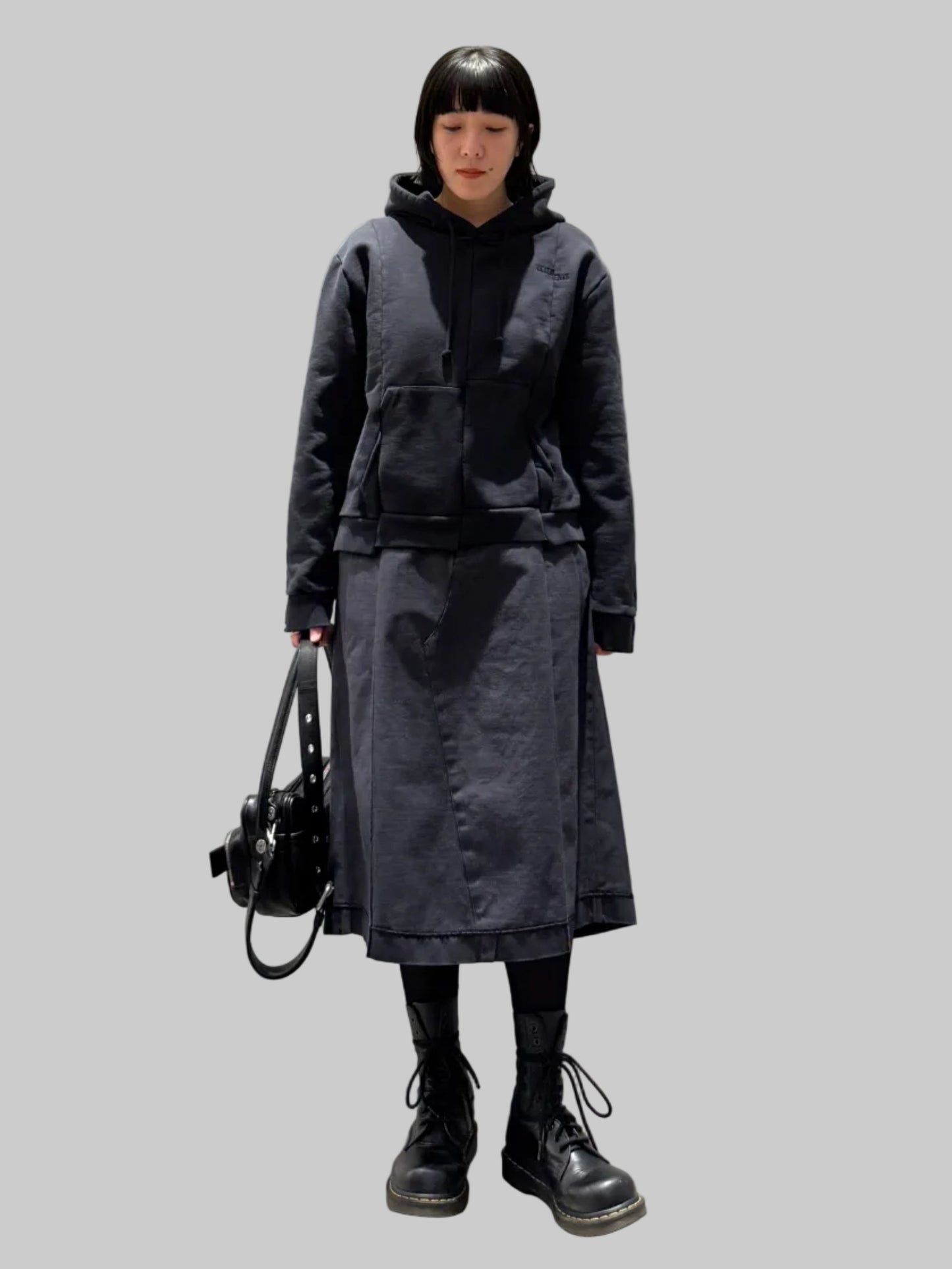 PLEATED COTTON SKIRT