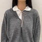 襟付切替ニット【25AW】