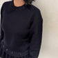 DETACHABLE PEPLUM KNIT【25AW】