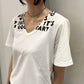 VネックTシャツ