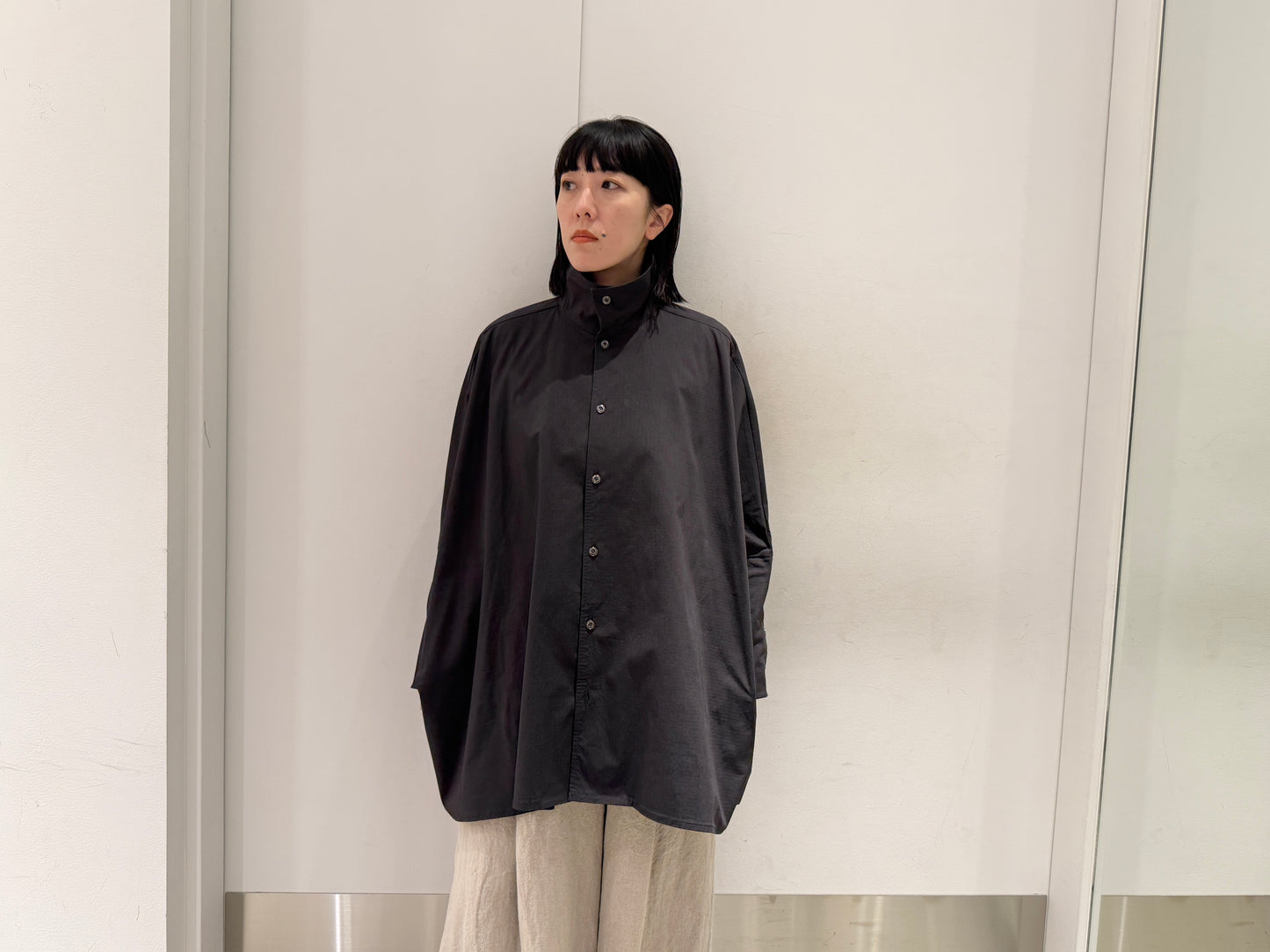 CUFFS PONCHO SHIRT【25AW】