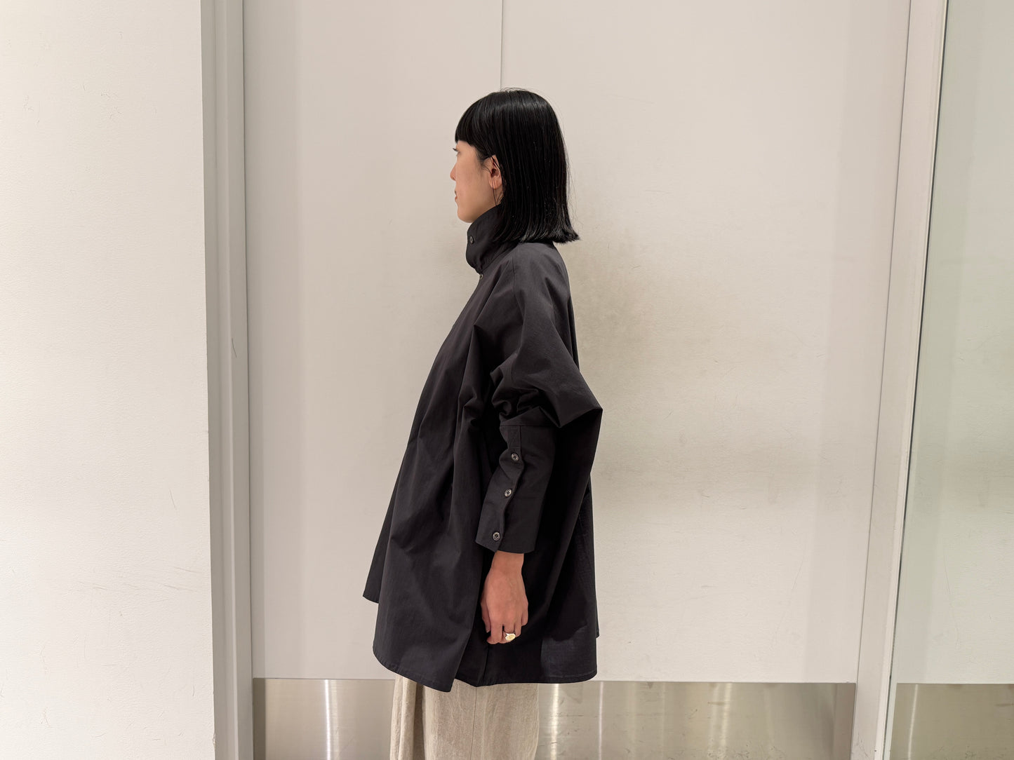 CUFFS PONCHO SHIRT【25AW】