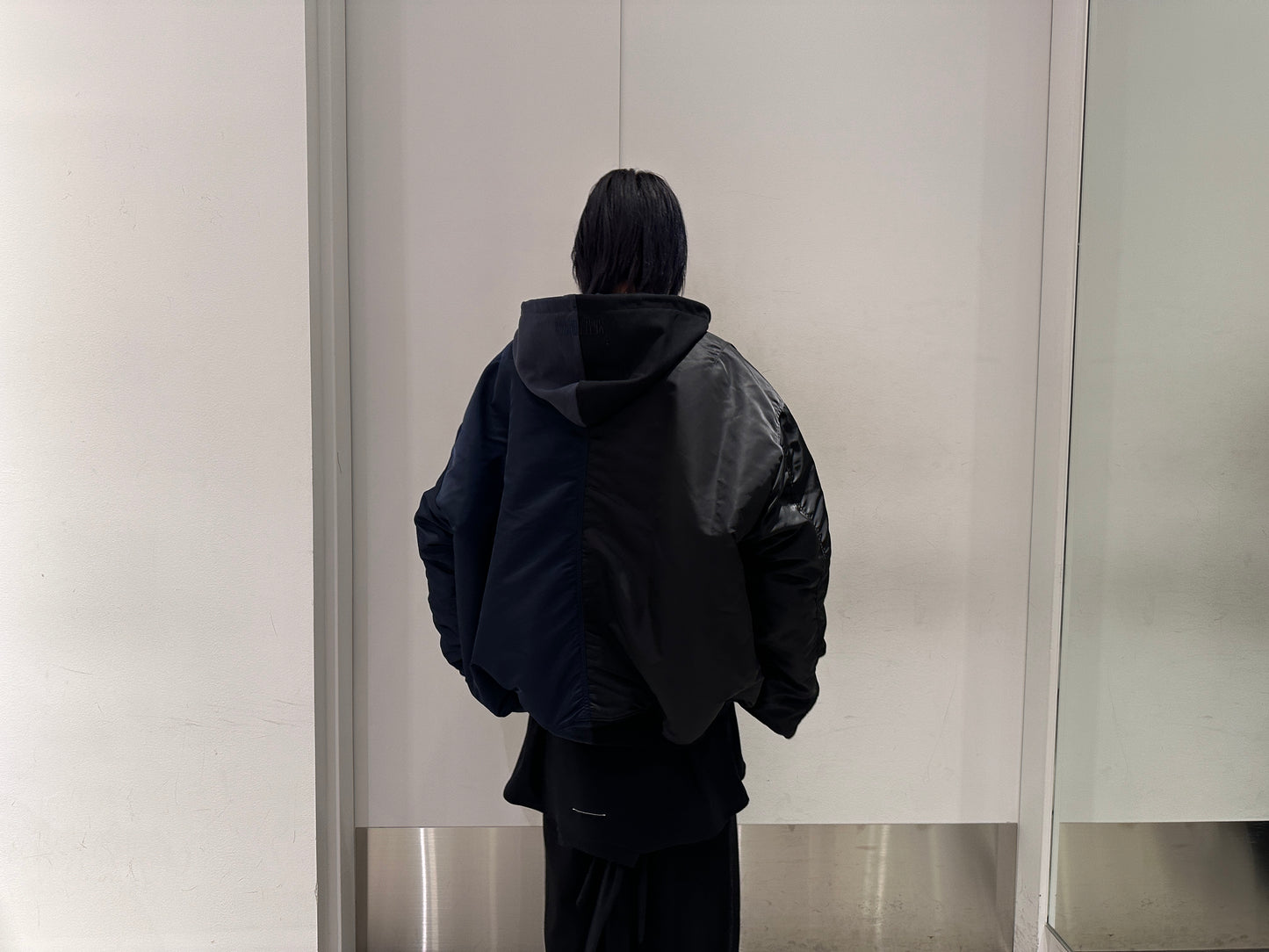 SPLIT HOODED BOMBER JACKET【24AW】