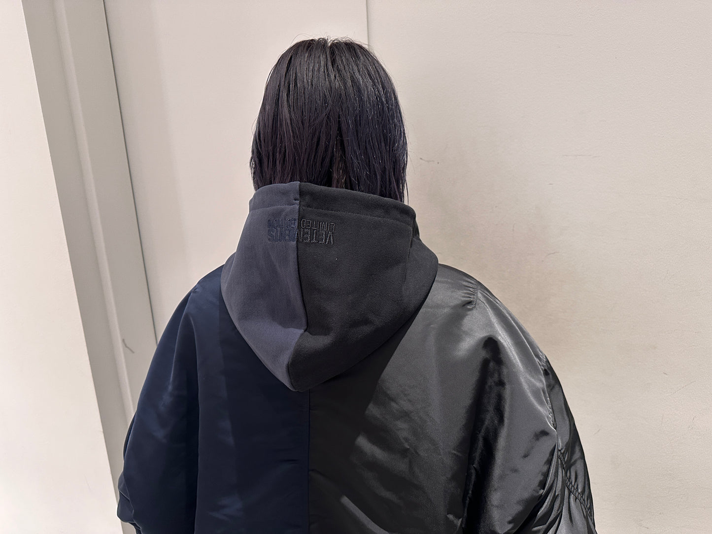 SPLIT HOODED BOMBER JACKET【24AW】