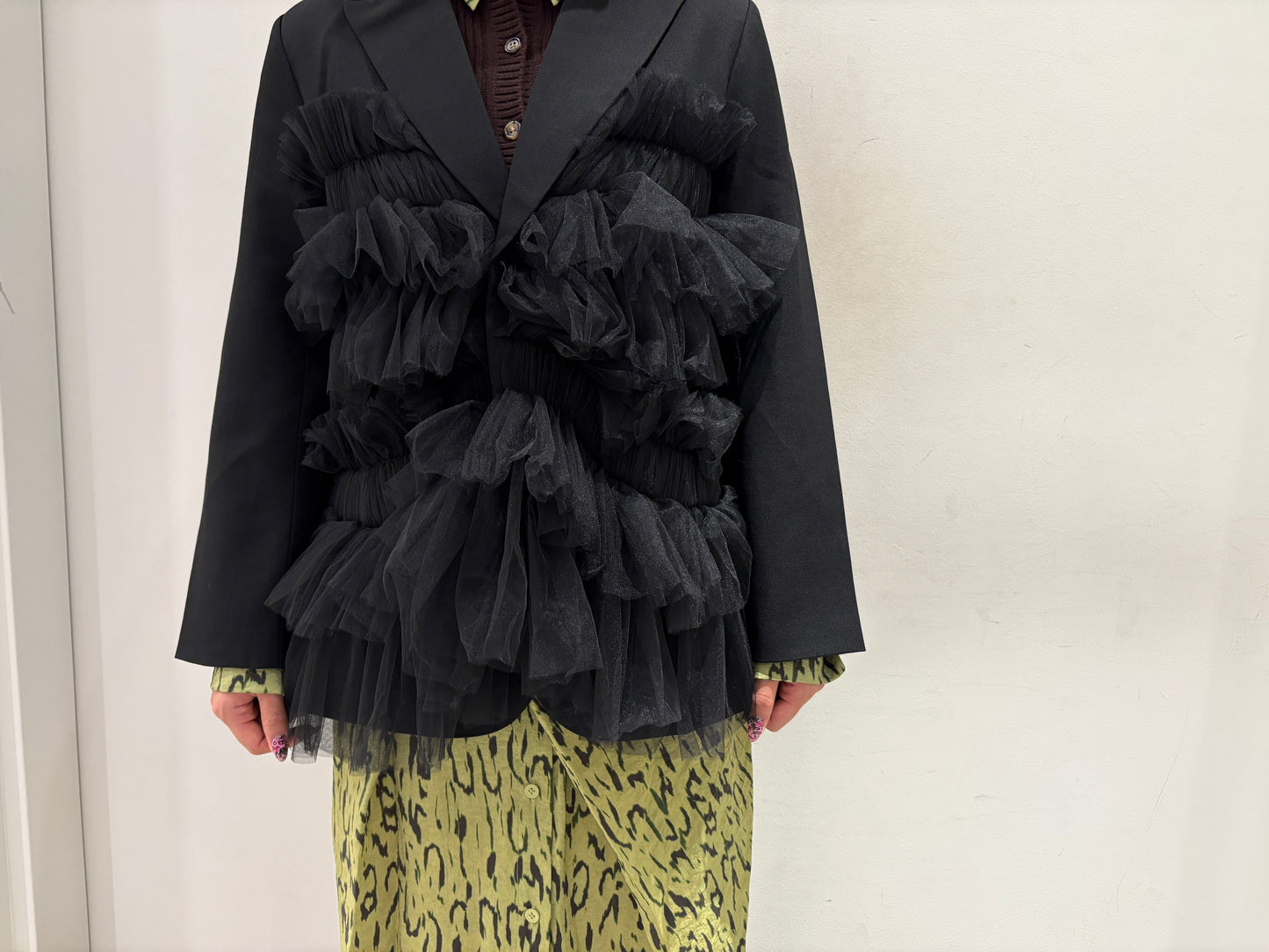 Gathered Tulle Blazer【24AW】