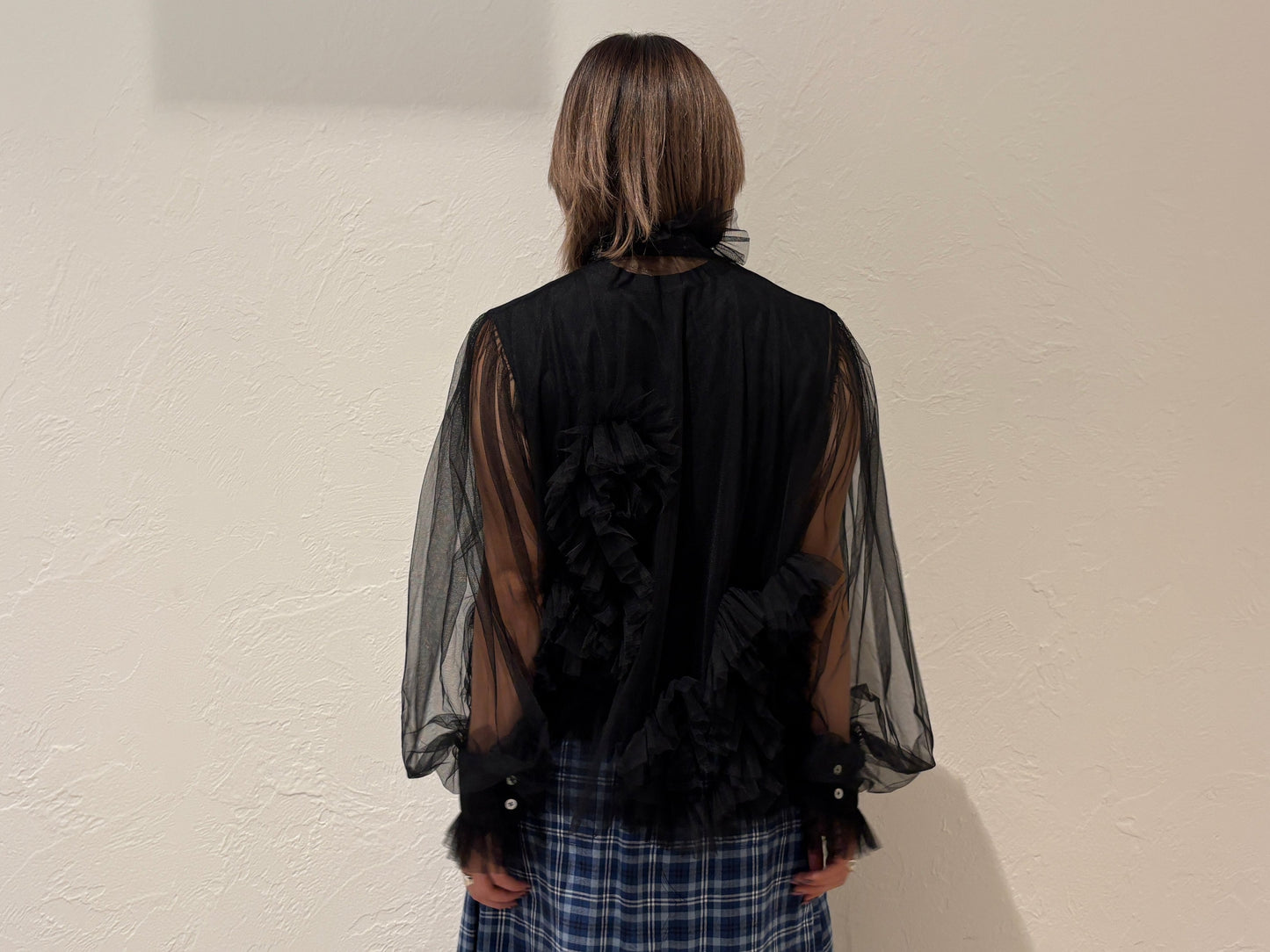 Ruffle Tulle Shirt【24AW】