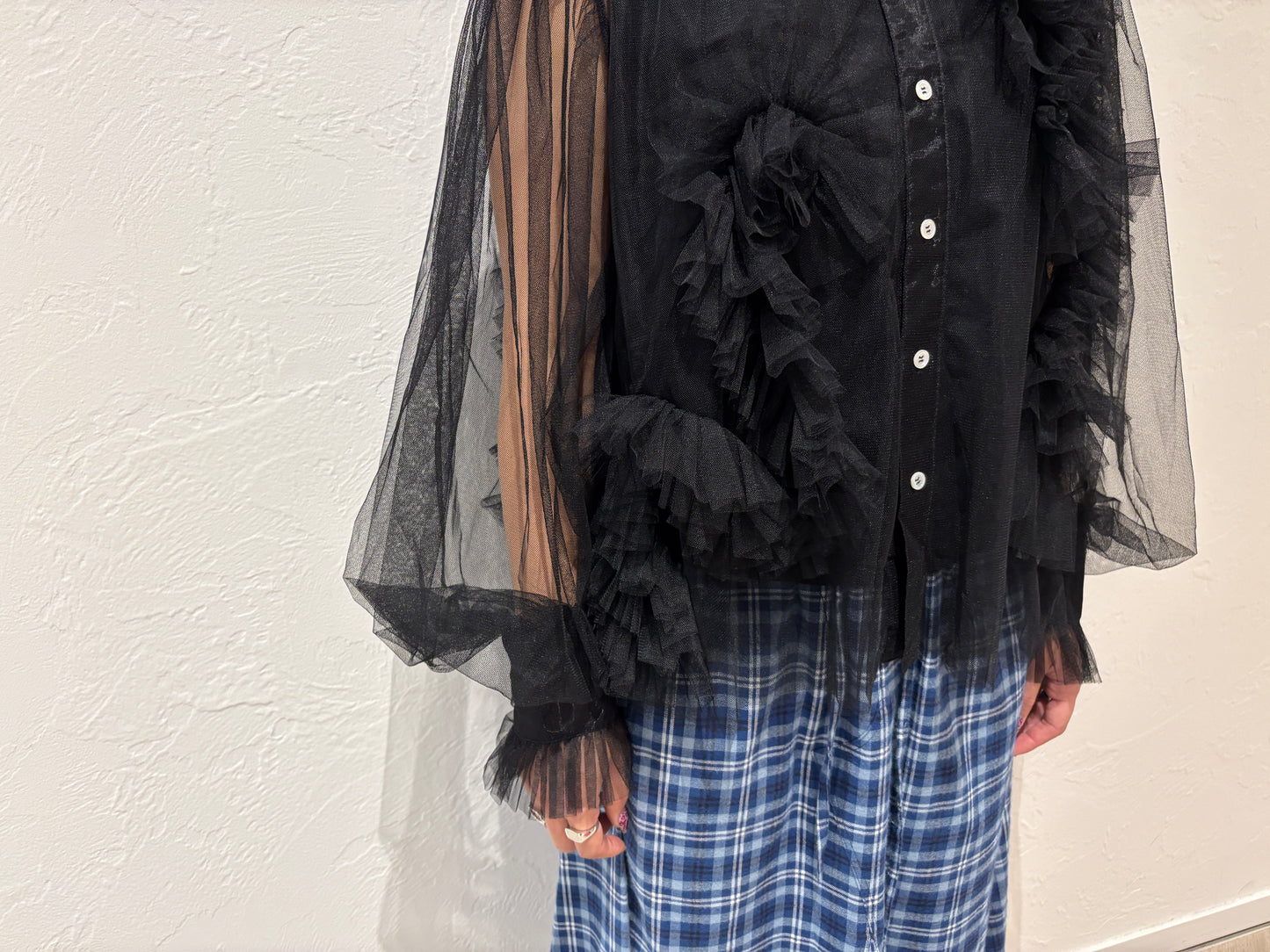 Ruffle Tulle Shirt【24AW】