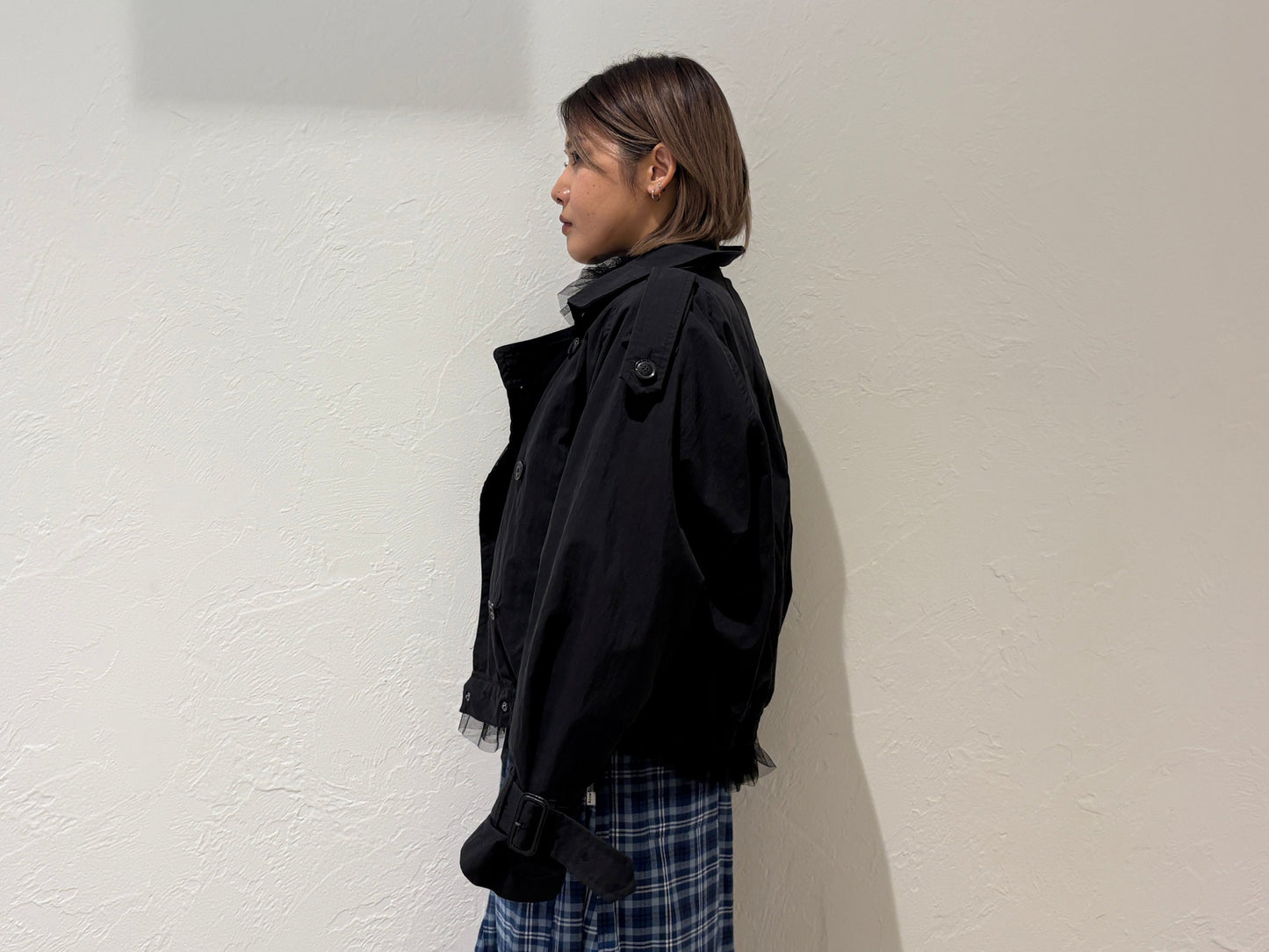 QUIET MILITARY SHORT TRENCH【24AW】