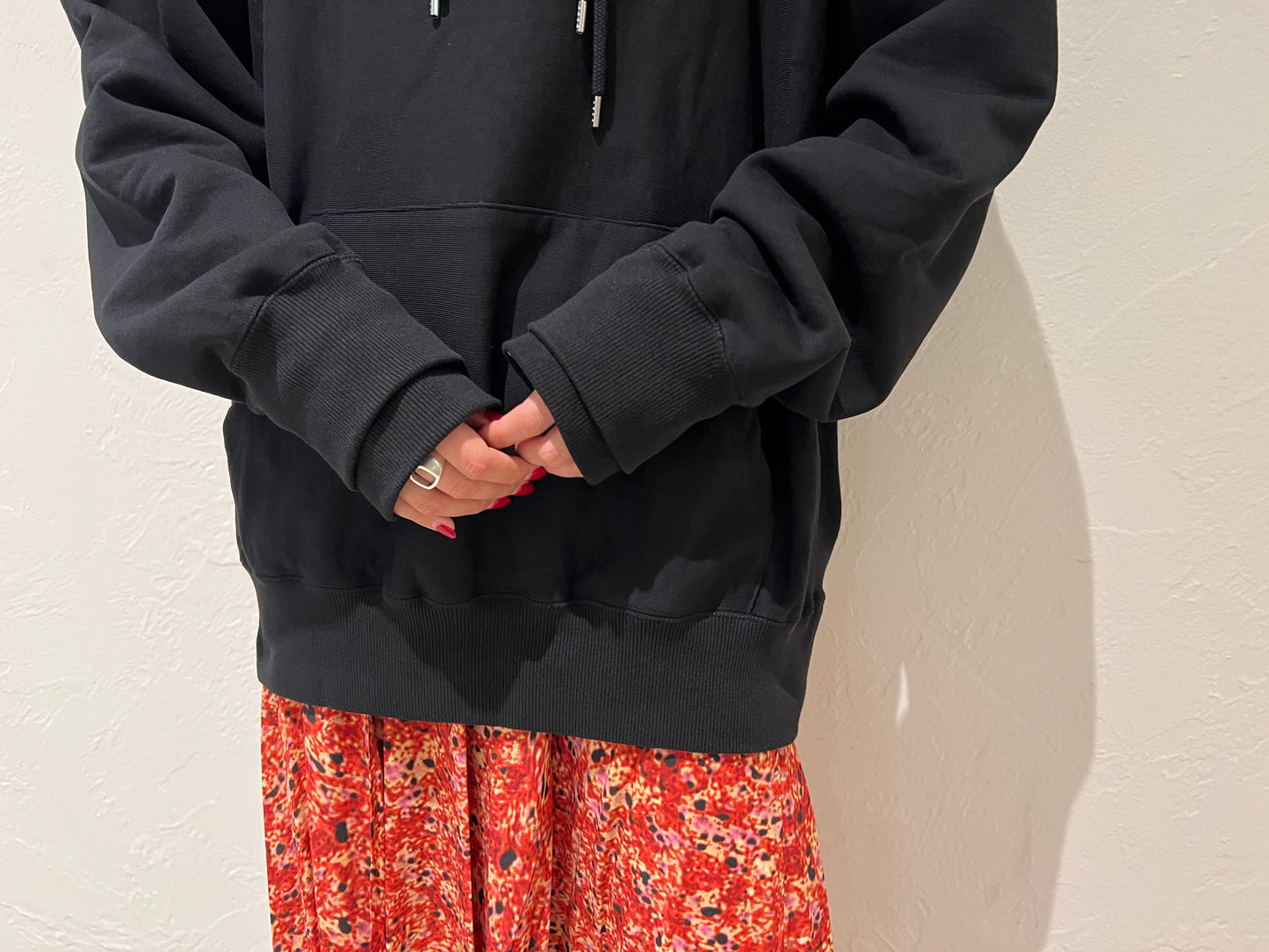 SWEAT STACKED HOODIE【24AW】