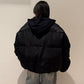 QUILTED HOODED BOMBER JACKET【24AW】