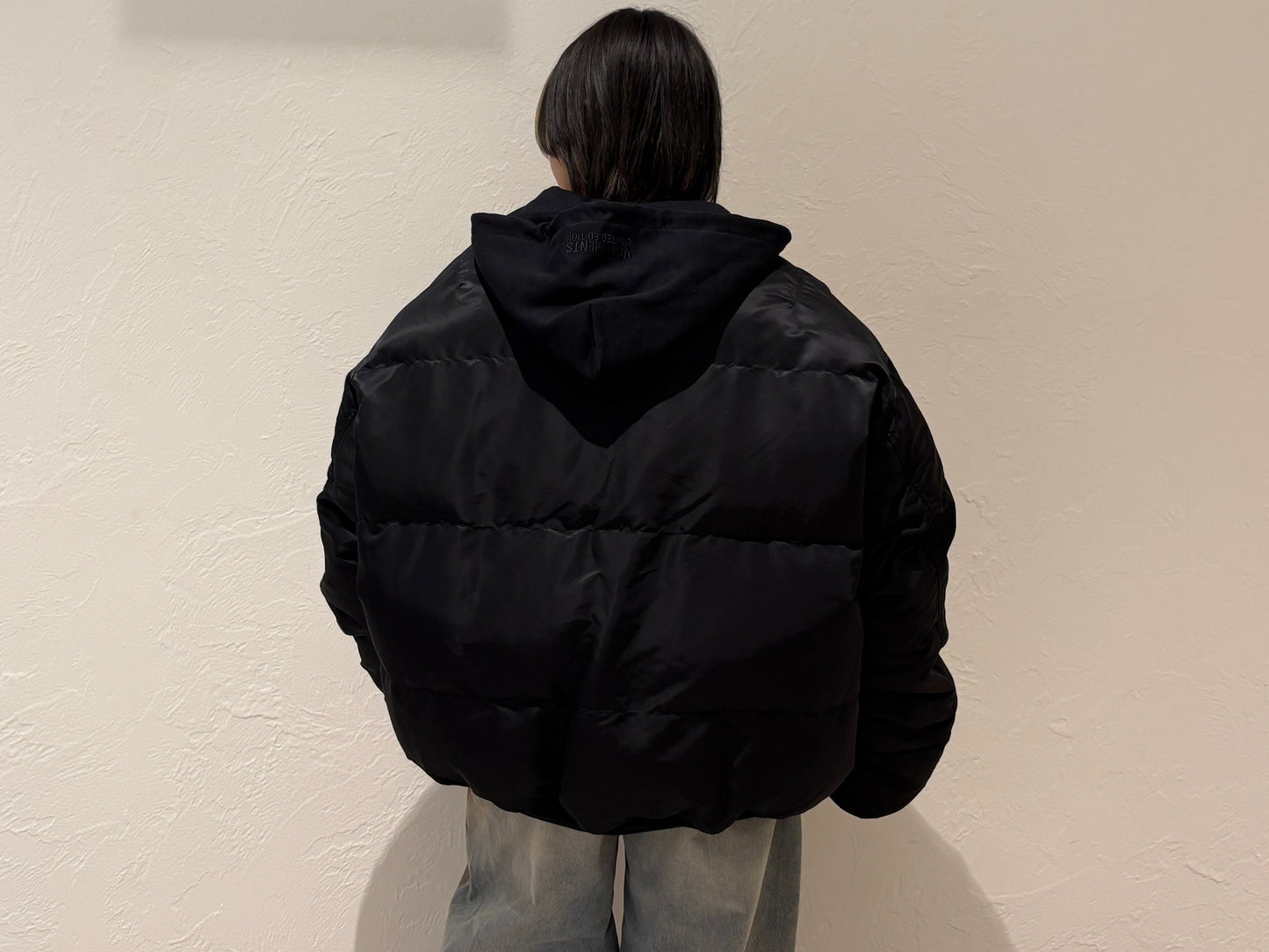 QUILTED HOODED BOMBER JACKET【24AW】