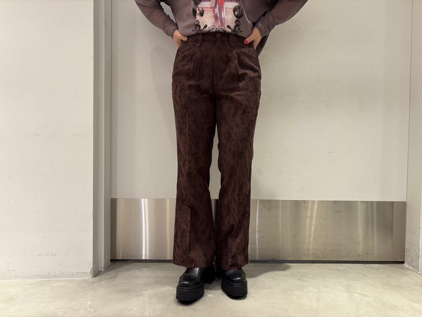 MISTY JACQUARD WESTERN SLACKS【25SS】