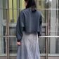 GOLDEN CROPPED CREWNECK SWEATSHIRT【25SS】