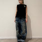 PLEATED SLEEVELESS TOP【25SS】