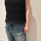 PLEATED SLEEVELESS TOP【25SS】