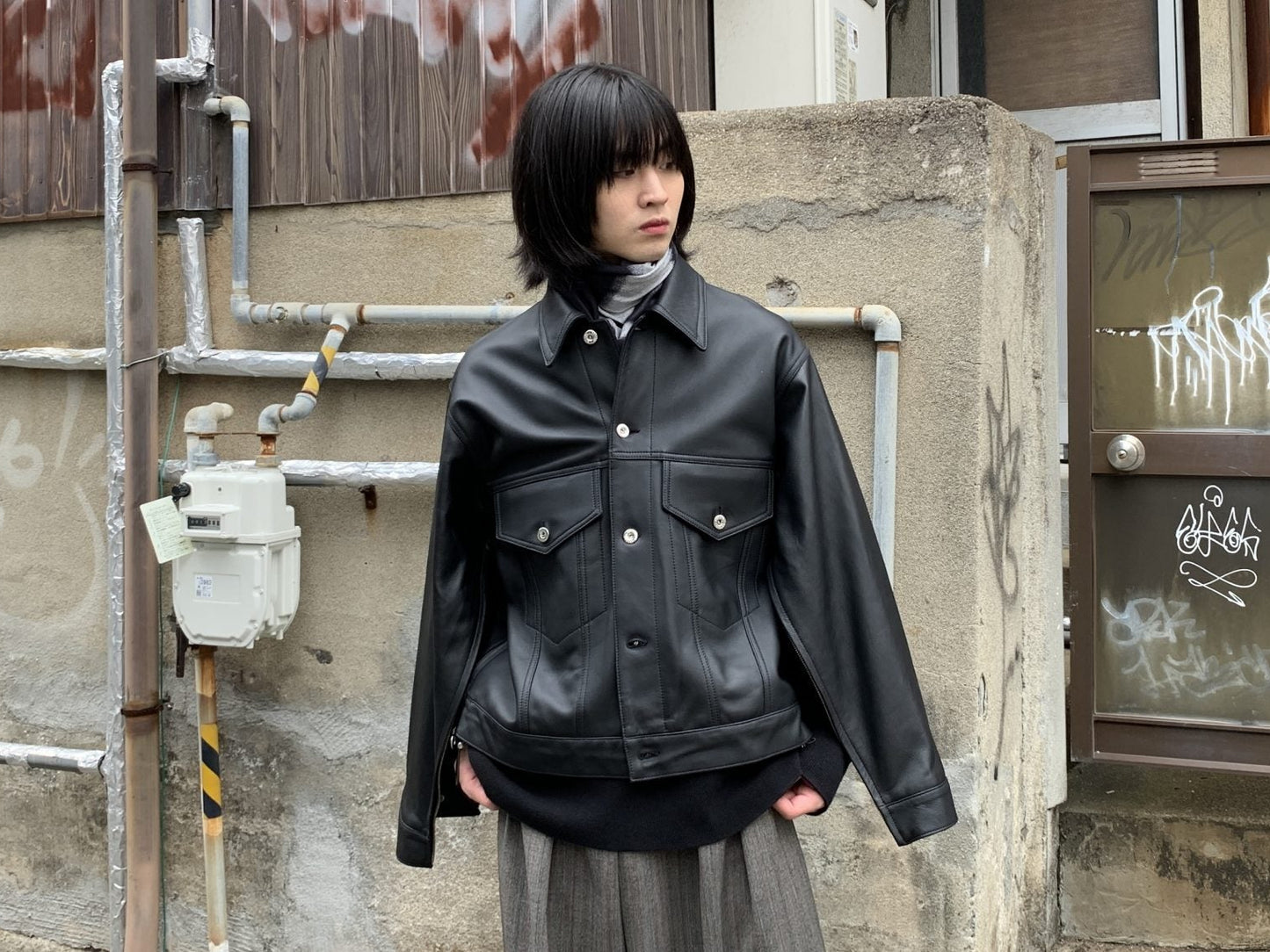 DENIM JACKET LEATHER【25AW】