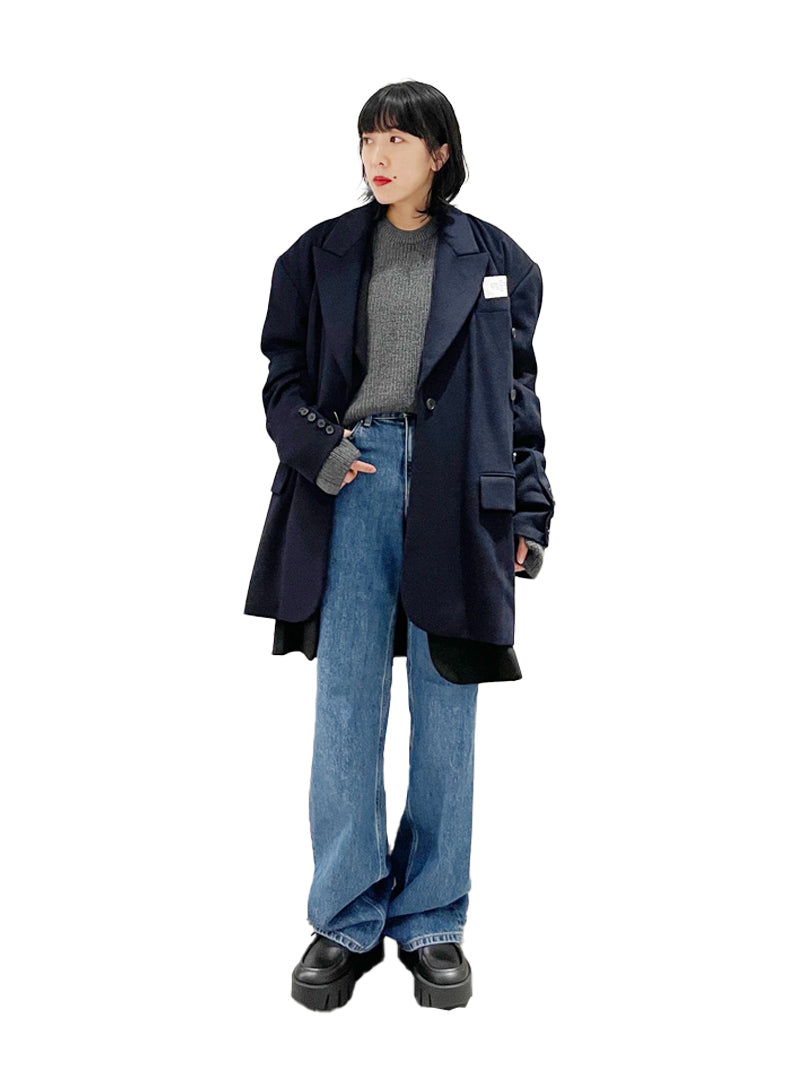 DOUBLE LAYERS TAILORED COAT【23AW】