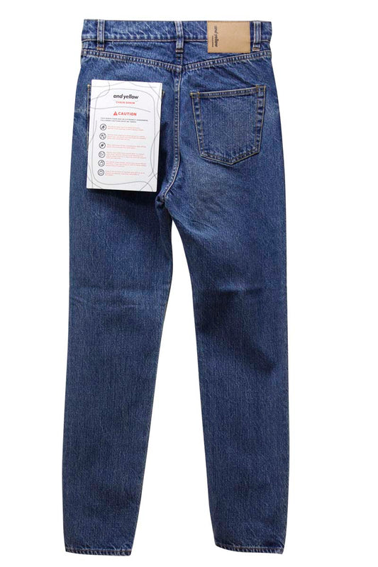 SILVERチェーンデニムスリムパンツ