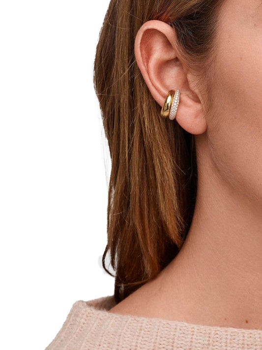 Ear Cuff Thick Gold