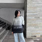 MOHAIR LOGOクルーニット